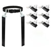 Gameday- 6 Player Pop Flag Football Set-Complete W/Flags, Belts And Carry Backpack (Black)