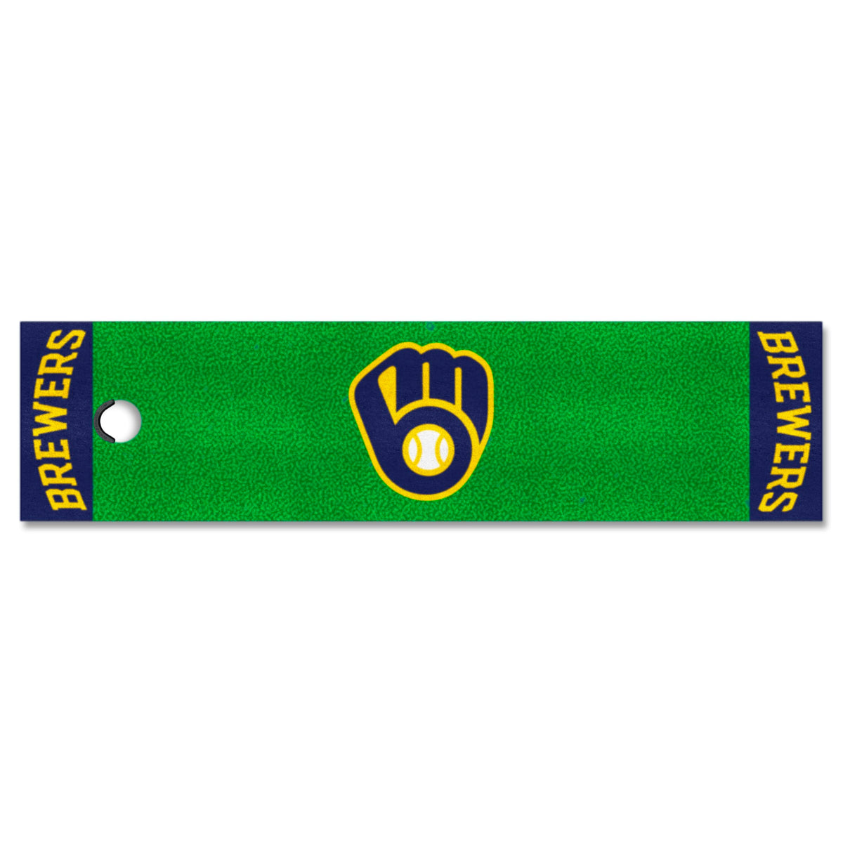 Fanmats 9037 MLB Milwaukee Brewers Nylon Putting Green Mat
