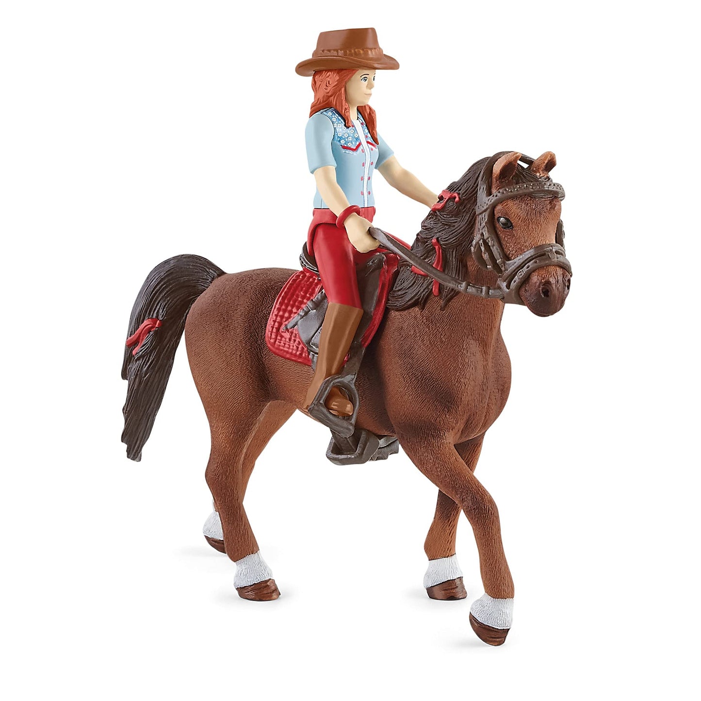 Schleich Horse Club, Horse Toys For Girls And Boys, Hannah And Cayenne With Rider And Horse Toy, Ages 5+