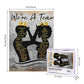 African American Puzzles For Adults 500Pcs Afro Black King And Queen Jigsaw Puzzles Couple Inspirational Quotes Black Woman Men