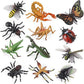 Boticako 12 Pcs Large Insects And Bugs For Kids - Plastic Bugs And Insects For Kids, Plastic Bug Toys | Animal Figures Halloween