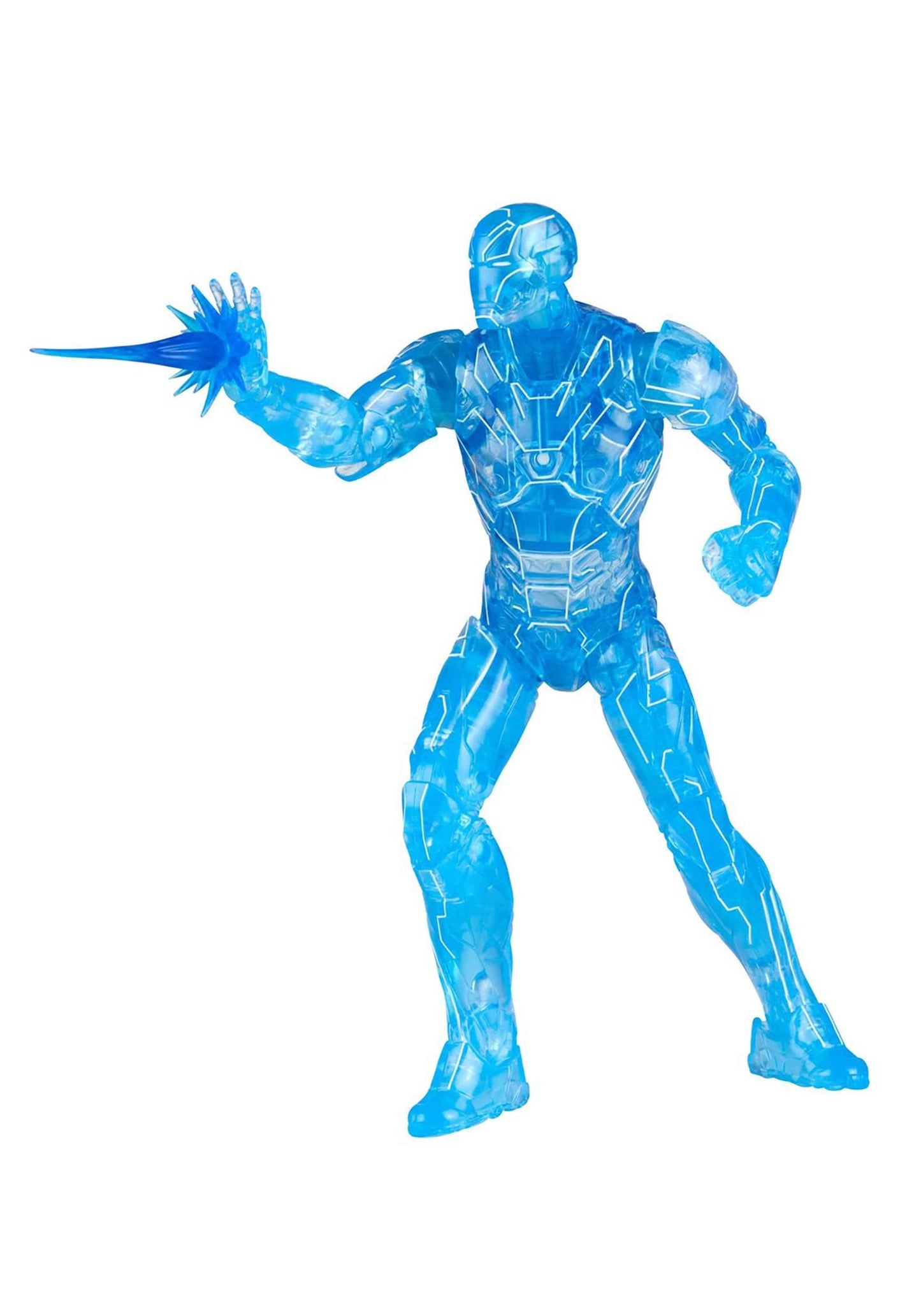 Marvel Hasbro Legends Series 6-inch Hologram Iron Man Action Figure Toy  enhanced Design and Articulation Includes 2 Accessories and 1 Build-A-Figure Part