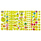 SIX VANKA 3D Puffy Stickers for Kids - 8 Sheets, Happy Smile Face, Fun and Colorful Design