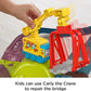 Thomas & Friends Motorized Toy Train Set with Carly the Crane - Loop & Launch Maintenance Yard for Kids Ages 3+ - Multicolor