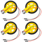 4 Sets TT Motor with Leads, DC Motor DC 3-6V Gearbox Motor Dual Shaft 200RPM Ratio 1:48 Motor with Tire Wheel Kit for Arduino DI