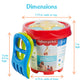 Fisher-Price Toddler 3-in-1 Beach Bucket, Portable Sprinkler and Sandcastle Mold | Water Toy and Sand Toys for Ages 18+ Months |