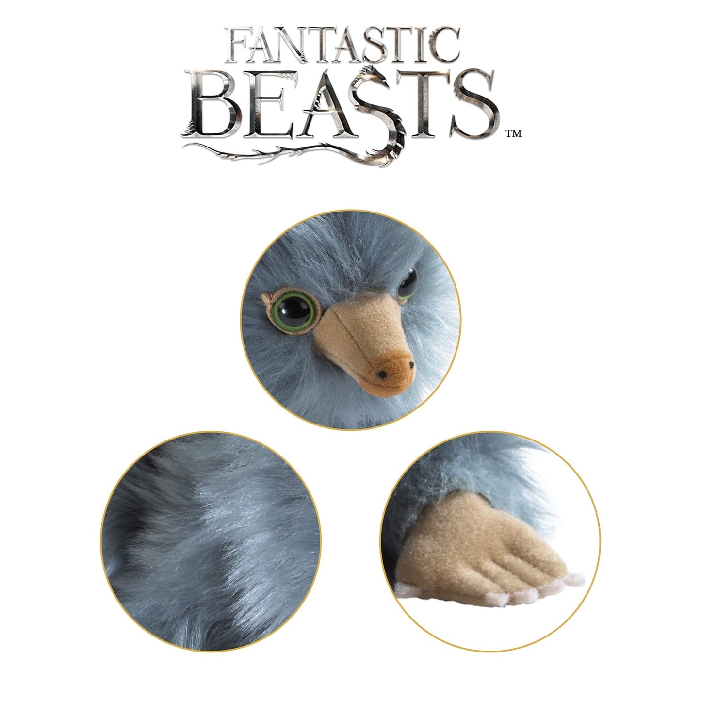 The Noble Collection Fantastic Beasts Baby Niffler Plush - Gray