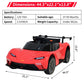 Kids Ride On Car, Licensed Ktm 12V Electric Sports Car With Remote Control, Battery Powered Sports Car, Sound System, Scissor Do