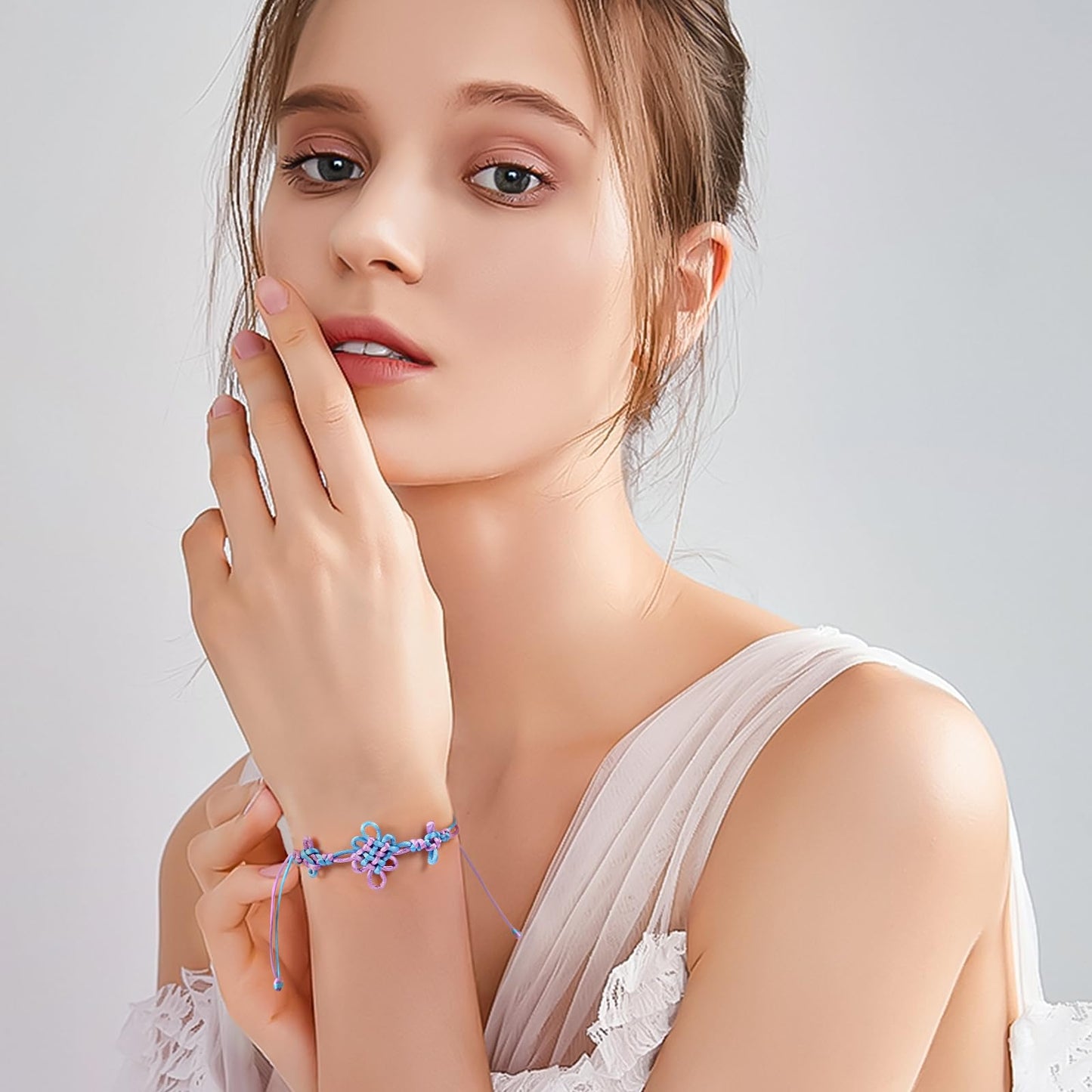 DITUFIDGTS Hunters Charm Adjustable Bracelet - Korean Slip Knot Fantasy Merch for Halloween Birthday Party Decorations, Courage