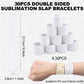 Cevhzoe 30Pcs Sublimation Slap Bracelets Blank, Slap Bracelets Wristbands for Sunday School Supplies Kids Gifts Birthday Party F