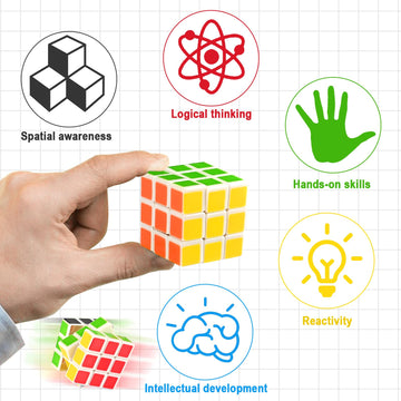 Goldge 40 Mini Cube Puzzles, 1.18In 3X3, Fun Party Favors For Kids - School Rewards & Classroom Prizes, Perfect For Birthdays, E