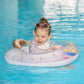Swimbobo Inflatable Baby Swimming Float with Safe Seat for Age 6-36 Months Toddler (Rainbow)