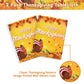 2 Pcs Happy Thanksgiving Tablecloth Disposable - Fall Turkey Tablecloths, Rectangle Pumpkin Maple Leaf Plastic Table Cover for T