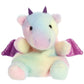 Aurora® Adorable Palm Pals™ Aster Dragon™ Stuffed Animal - Pocket-Sized Play - Collectable Fun - Rainbow 5 Inches