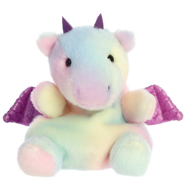Aurora® Adorable Palm Pals™ Aster Dragon™ Stuffed Animal - Pocket-Sized Play - Collectable Fun - Rainbow 5 Inches