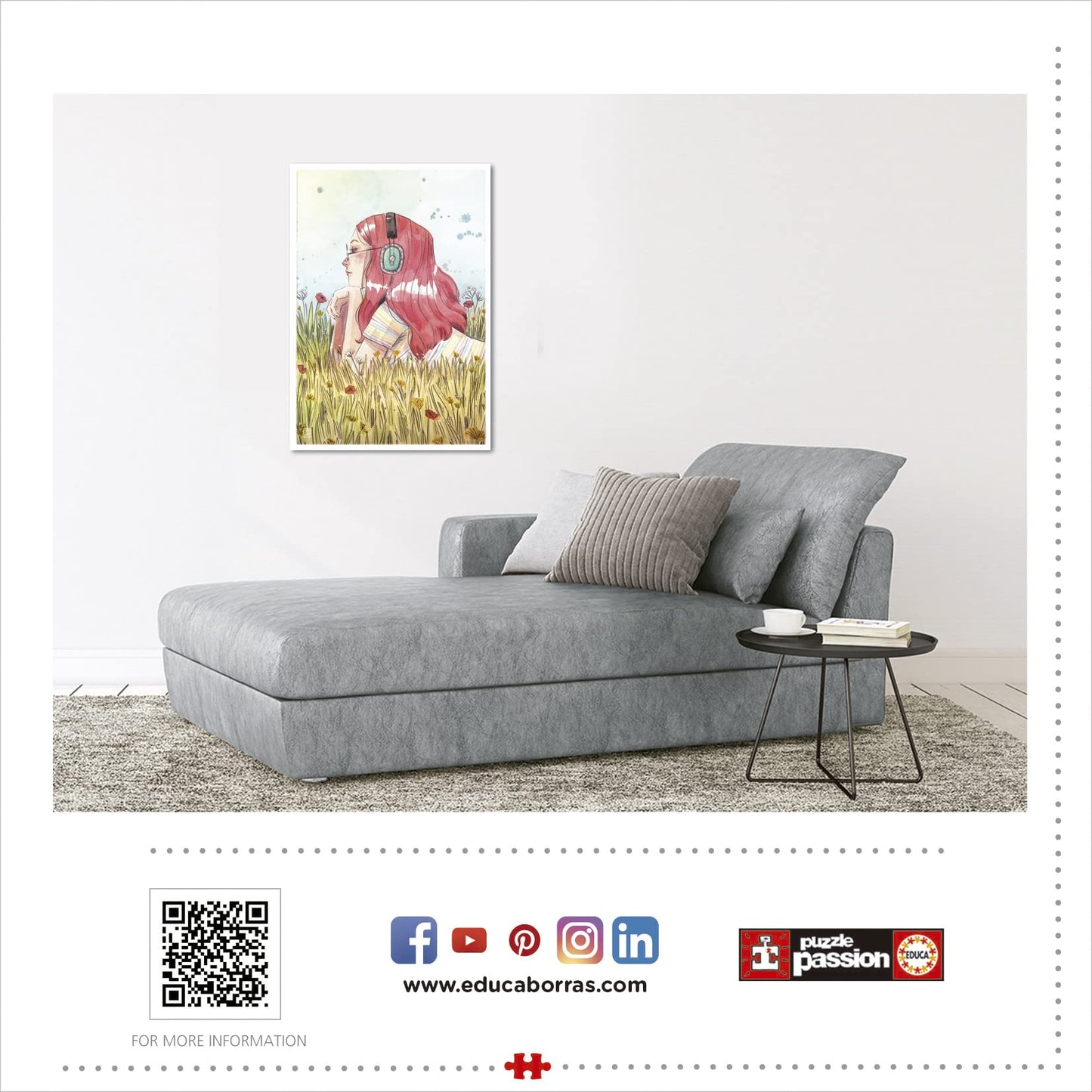 Educa limited availability Series Esther Gili June. Puzzle of 1000 Pieces. Ref. 19030  Multicoloured