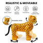 Beverly Hills Doll Collection Safari Animals Figures Set Of 10, Moveable Joints Safari Zoo Animal Toys For Toddlers, Zoo Animal Playset, Large Plastic Jungle Animal Figurines For Kids