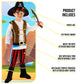 Morph Kids Pirate Costume  Boys Pirate Outfit  Fun Pirate Dress Up for Kids  Halloween Pirate Costume for Boys  7-9 Years