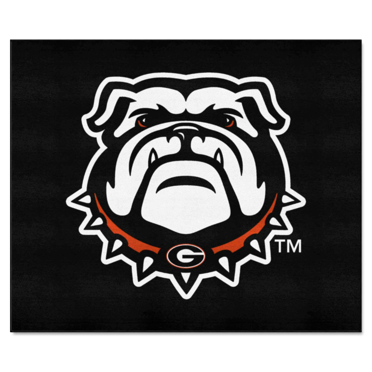 FANMATS 22867 Georgia Bulldogs Tailgater Rug - 5ft. x 6ft. Sports Fan Area Rug, Home Decor Rug and Tailgating Mat - Bulldog Logo