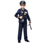 Spooktacular Creations Boys Police Costume  Kids Dark enhanced Style for Child Halloween Police Themed Events and Role Play Parties M