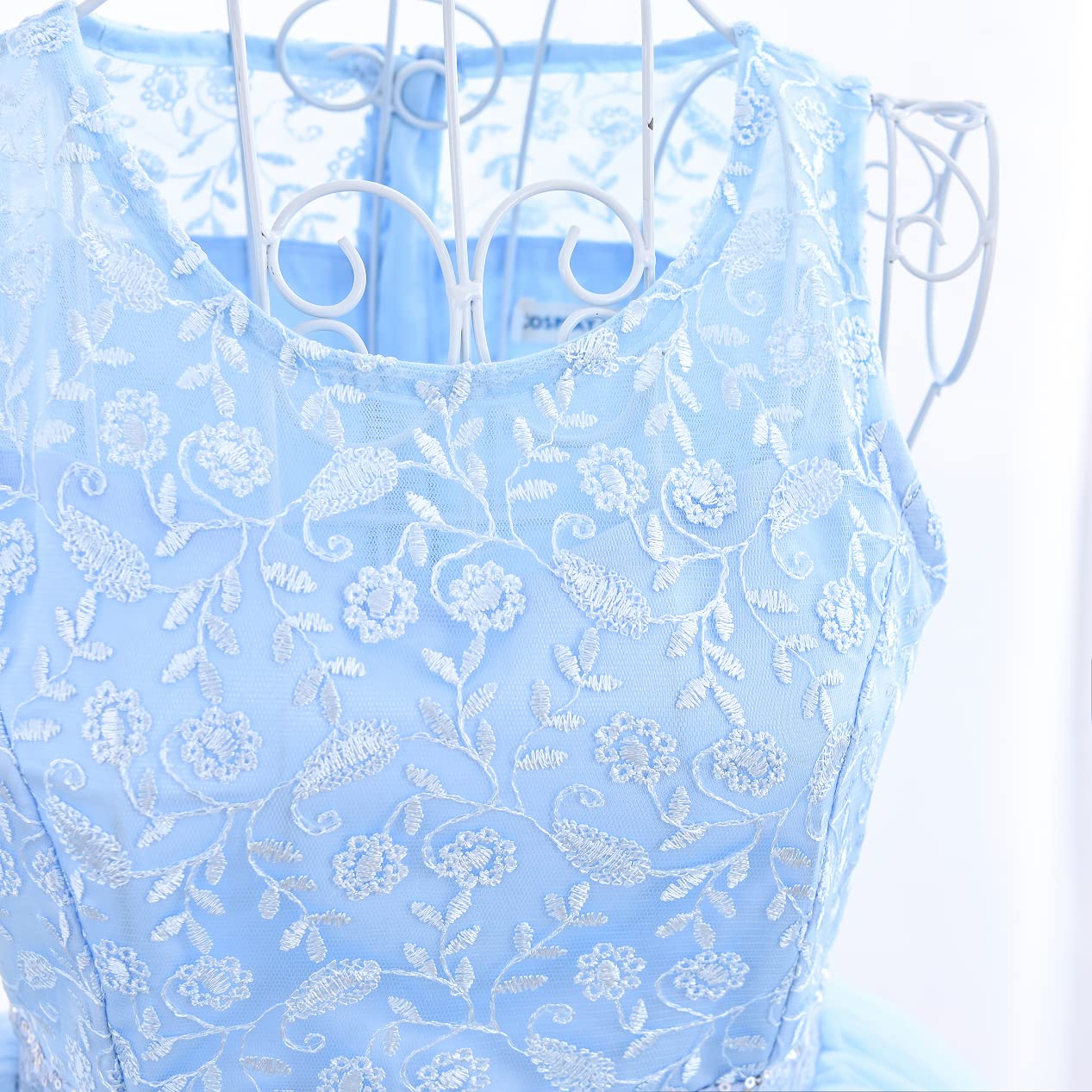 Cosplay Life Floral Dress - Matching Girls and mature-themed Sets for Weddings  Parties  Dress-Up Fashion (Baby Blue  5YRS)