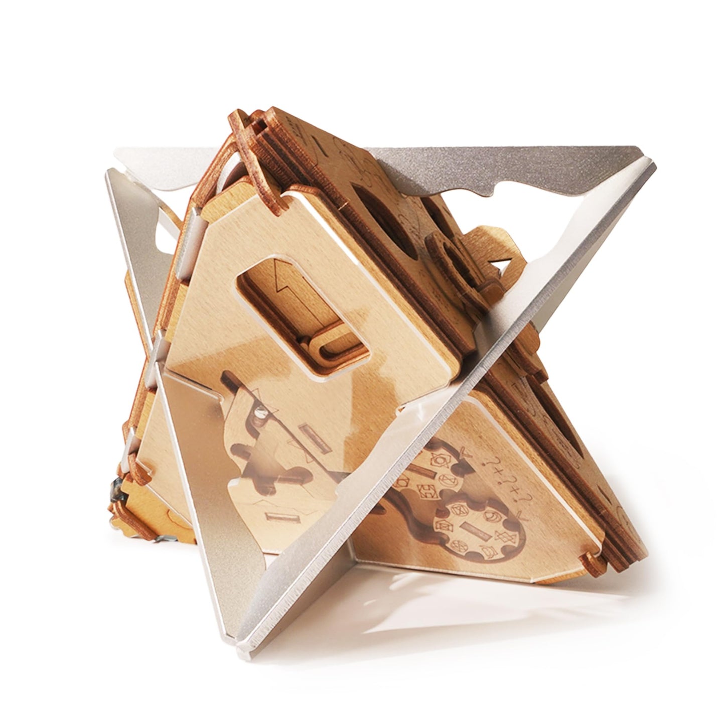 Puzzle Potato Anti-Gravity Puzzle Box - 3D Brain Teaser Puzzle For Adults - Wooden Treasure Chest - Money Puzzle Box For Cash Gi