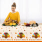 3Pcs Thanksgiving Decorations, 54 x 108 Thanksgiving Tablecloth Give Thanks Tablecloth Waterproof Disposable Thanksgiving Table