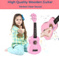 Kids Guitar Acoustic, Jakeloo 21 Inch Wooden Acoustic Guitar For Toddler Guitar Toy Childrens Guitar Musical Toy Instruments Ide