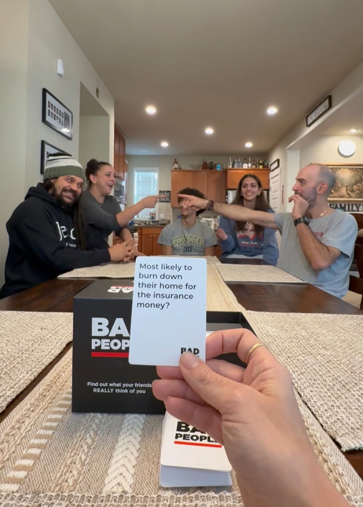 BAD PEOPLE Party Game - After Dark Expansion - 100 New Questions - Cardstock - 20cm x 10cm x 5cm - Black - Model 64819