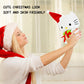 Ahlsense 8-Inch Christmas Cat Plush With Santa Hat And Gift, Soft And Adorable Holiday Stuffed Animal For Kids, Boys, And Girls | Perfect Christmas Decoration And Gift (White)