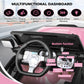 Hikole Electric Ride on Car for Kids, 12V Battery Powered Car w/Parent Remote Control, Music, Windshield, Spring Suspension, 3 S