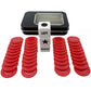 Ahoper Left Right Center Dice Game Prime Set With 3 Dices + 40 Chips (Red)
