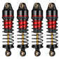 Brkrc Aluminum Front Rear Shocks Absorber Rc Damper For Arrma 1/18 Granite Typhon Mojave Grom Rc Crawler Upgrade (Black&Red)
