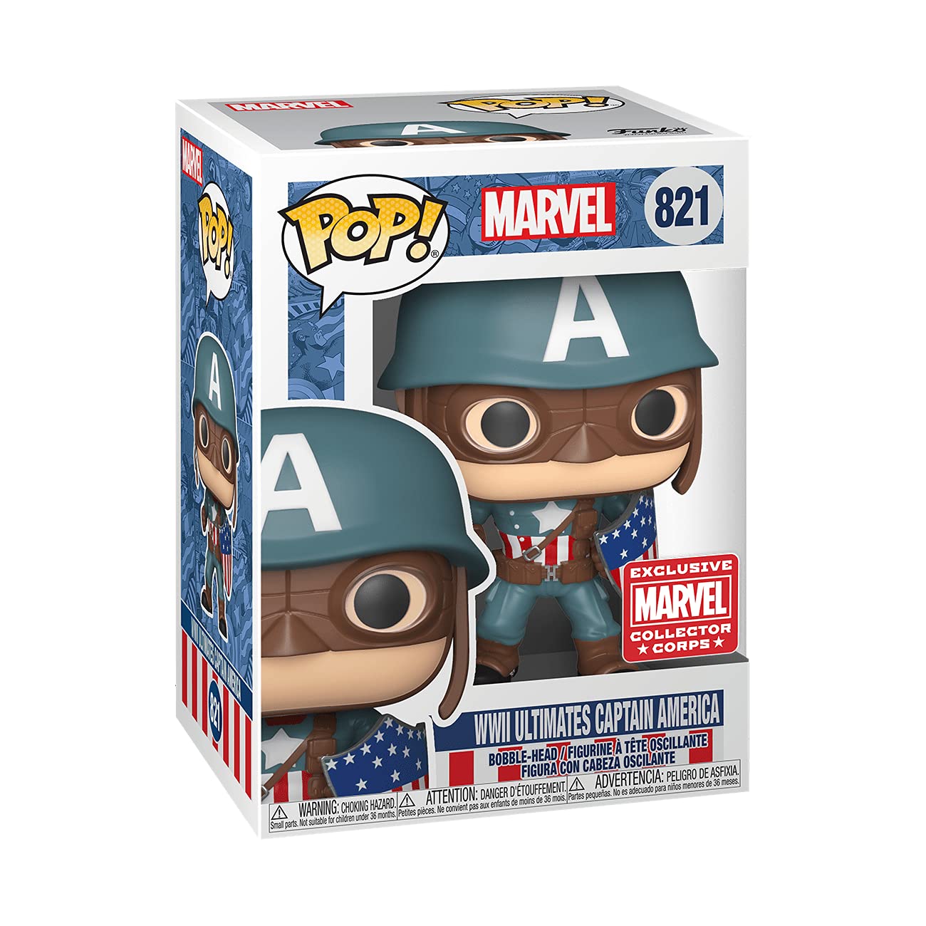 Funko Pop! Wwii Ultimate Captain America #821