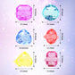 100 Pcs Gem Rings Toys for Kids, Bulk Toys Diamond Ring Party Favors for Boys Girls Toddlers, Colorful Princess Ring Dress Up Ac