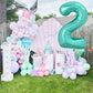 TONIFUL 40 Inch Large Teal Blue Number 25 Balloons Giant Digital 25 or 52 Helium Balloons, Foil Mylar Big Number Balloons for 25