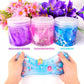 3 Pack Clear Slime, Crystal Slimes, Includes Cute Slime Charms, Scented Slime Kit Party Favors For Girls Boys, Super Soft Slime