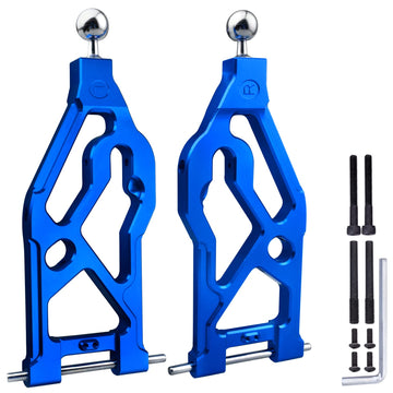 Gohobby Aluminum Front Lower Suspension Arms For Arrma Kraton 8S Blx 1/5 Scale Rc Truck (1 Pair), Replaces Ara330589 (Red)