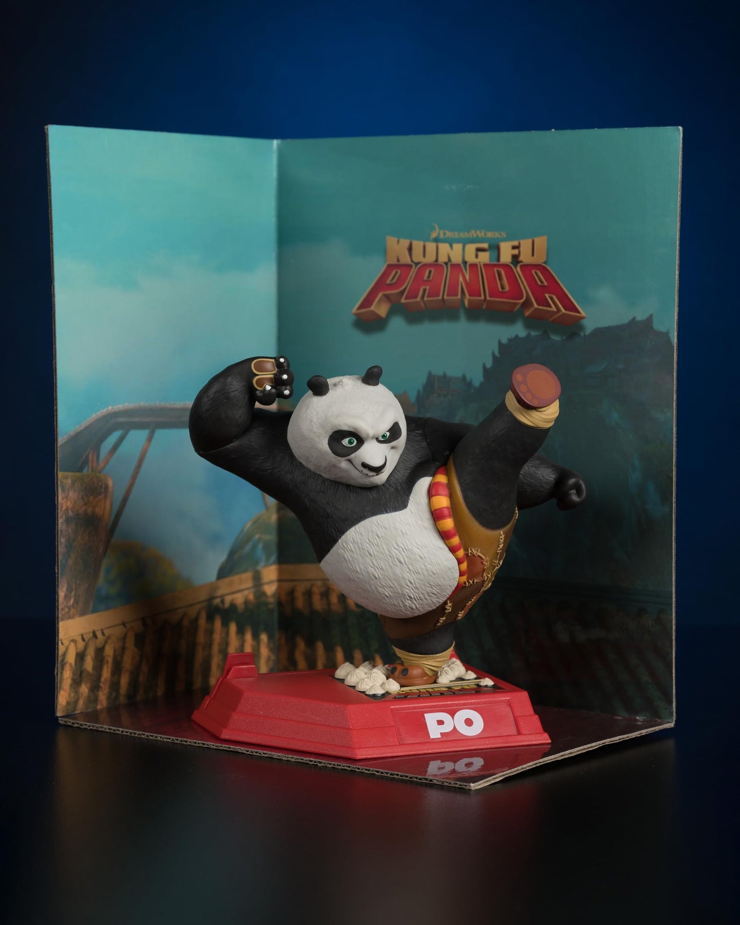 McFarlane Toys Po (Kung Fu Panda) 6in Posed Figure - Multicolor Plastic, Model 14081