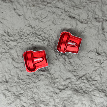 GTHELE Aluminum Diff Cover Front&Rear Bridge Axle Cover for Traxxas 1/18 TRX4M Upgrade Parts RC Crawler Car (Red)