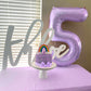 50Th Birthday Balloons Pastel Purple For Women, 40 Inch Giant Light Purple Mylar Foil Number 50 Helium Balloons Self Inflating,