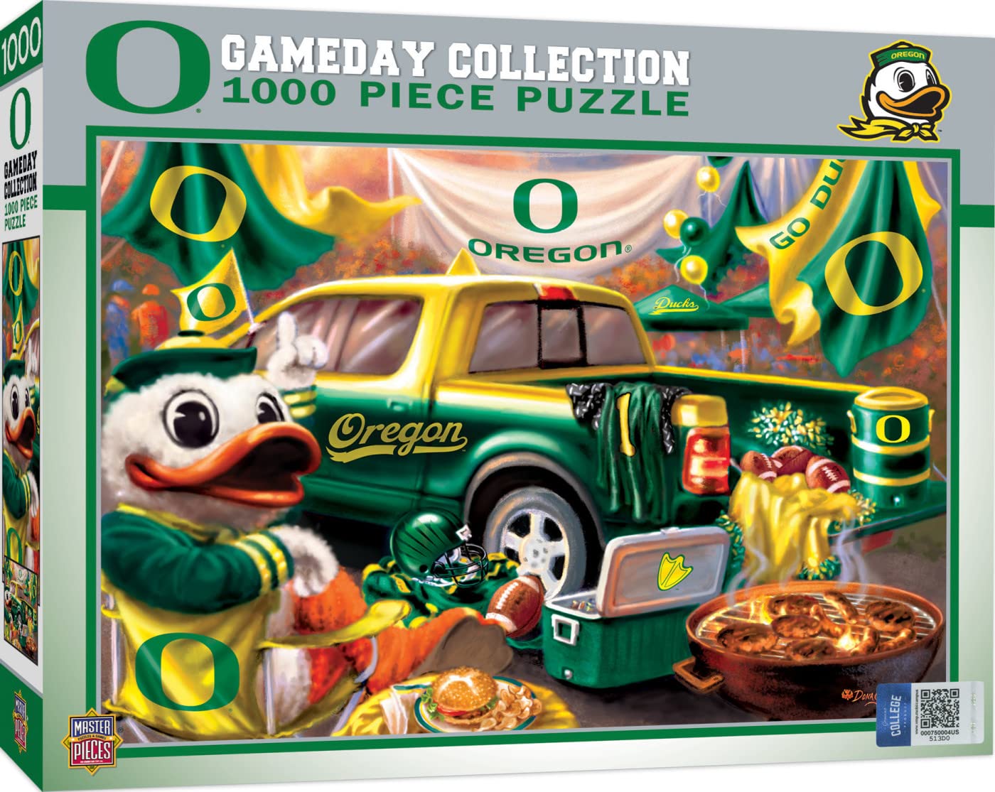 Masterpieces 1000 Piece Jigsaw Puzzle for mature-themeds - NCAA Oregon Ducks Gameday - 19.25x26.75