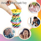 Mydhall 3PCS Impossible Cone 3D Printed Spiral Cone Fidget Toys Impossible Pyramid Passthrough Sculpture Stress Relieving Toys for mature-themeds and Kids Stocking Filler White Elephant Gifts(Rainbow)