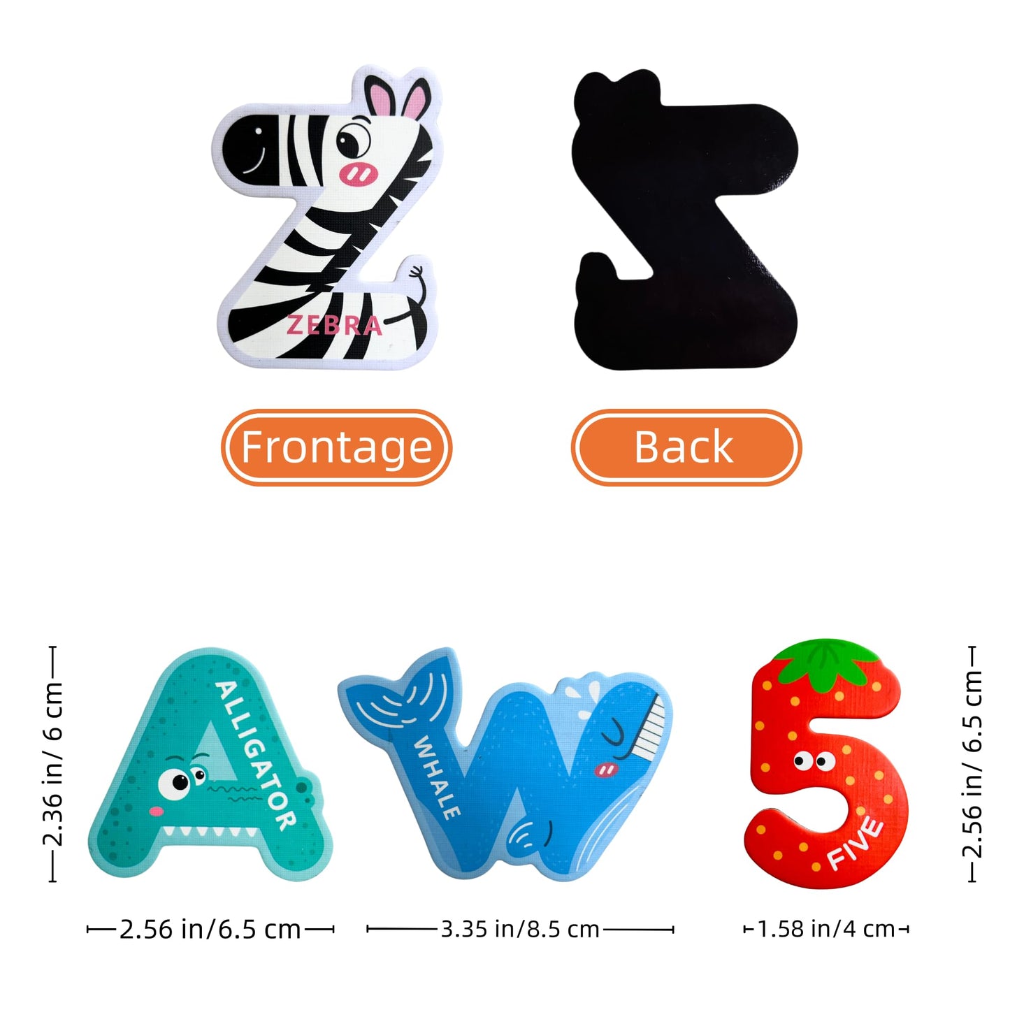 Ehr Magnetic Letters And Numbers,Colorful Abc Animal Alphabet Fridge Magnets,Educational Spelling Learning Game Toys For Kids,To