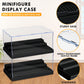 Kku Display Case For Minifigure Action Figures Blocks, Acrylic Minifigure Display Case Box Storage With 3 Movable Steps Gift For