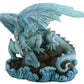 Blue Water Dragon On Rock Fantasy Figure Decoration