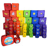 EVERYTHING BLOCKS! 52Pcs Toddler Building Blocks - Foldable Jumbo Blocks, Kids Building Blocks, Alphabet, Numbers, Pictures, Puz