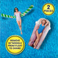 Ice Coffee Float And Noodle - Pool Float Tube, Inflatable Rafts For Kids & Adults - Large Blow Up Float For Summer Beach Swimming - Two Floats - Take2Floats