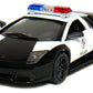 KiNSMART Lamborghini Murcielago LP640 1:36 Scale 5 Die Cast Model Super Sports Car Toy (Black Police)