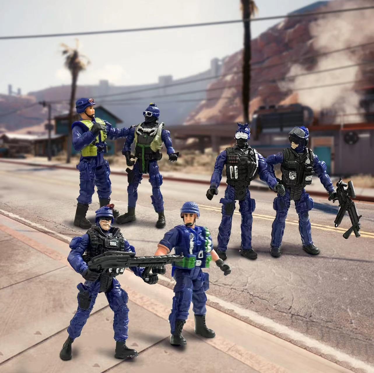 MQSTARSRISE Army Men Action Figures - Soldiers Toy Set for Boys Age 4-7  Military Playset with  - Easter Gift or Birthday Gift